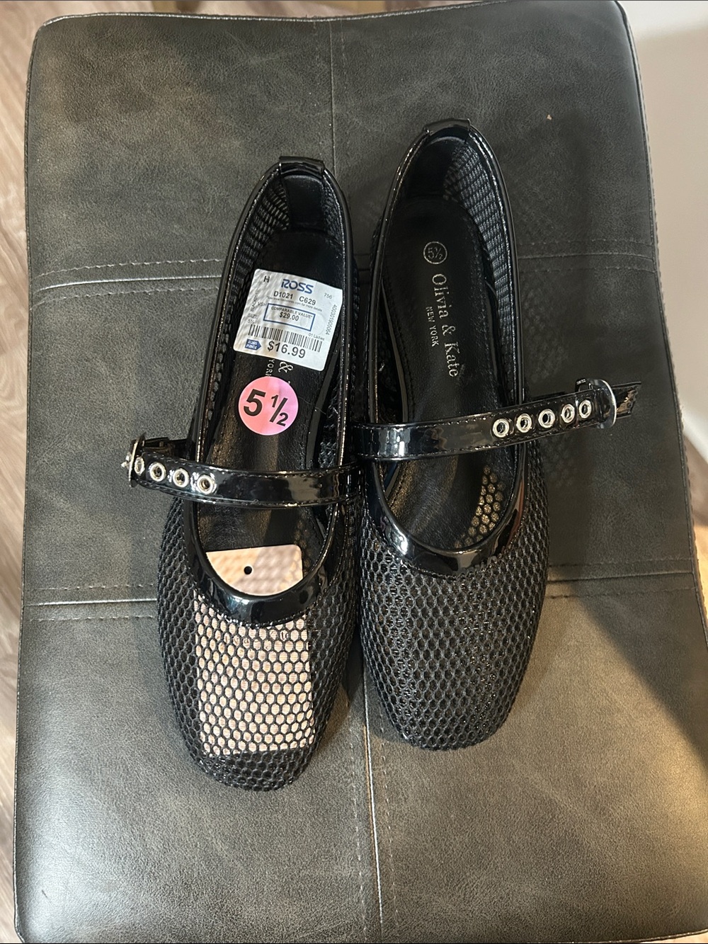 Black Mary Jane Dress Shoes - Size 5½